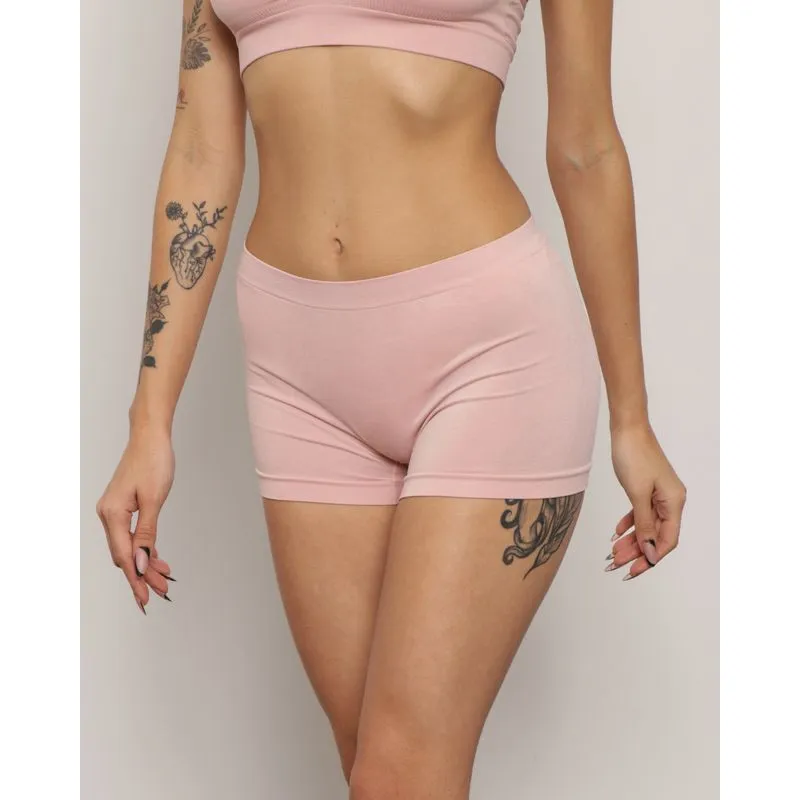Calcinha Feminina Zee Rucci Boxer Sem Costura Rosa P