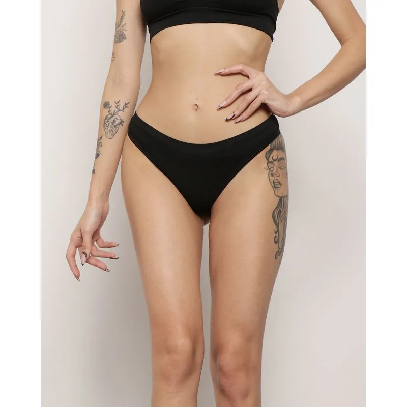 Calcinha Feminina Zee Rucci Sem Costura Fio Preta GG