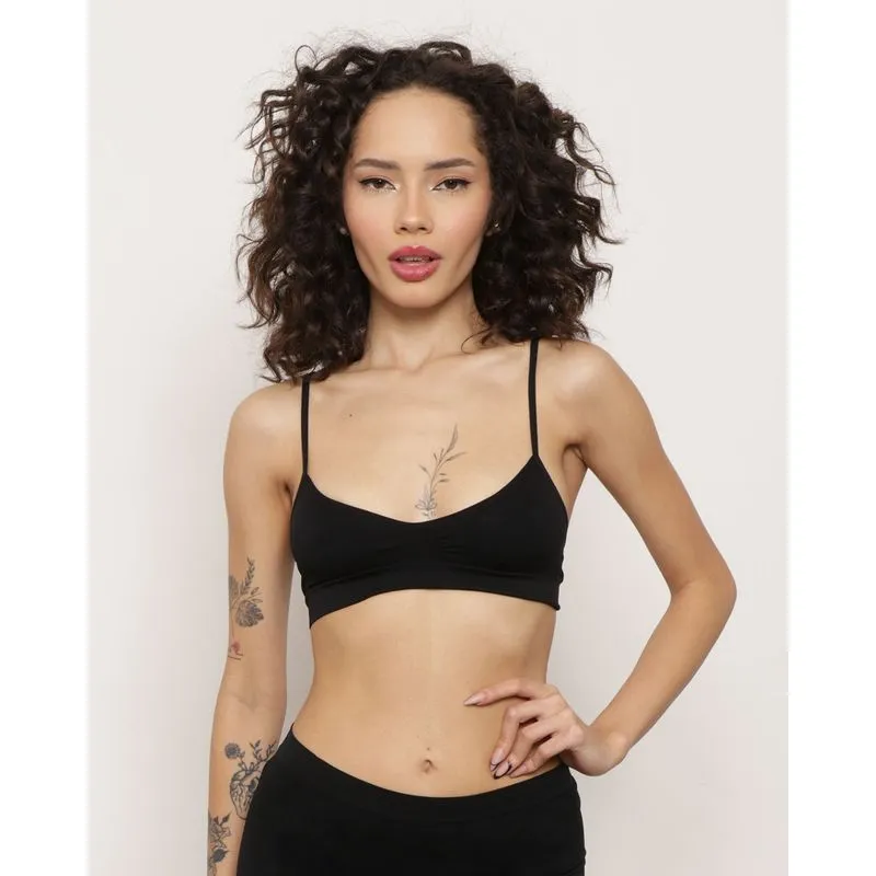 Sutiã Feminino Top Sem Bojo Preto GG