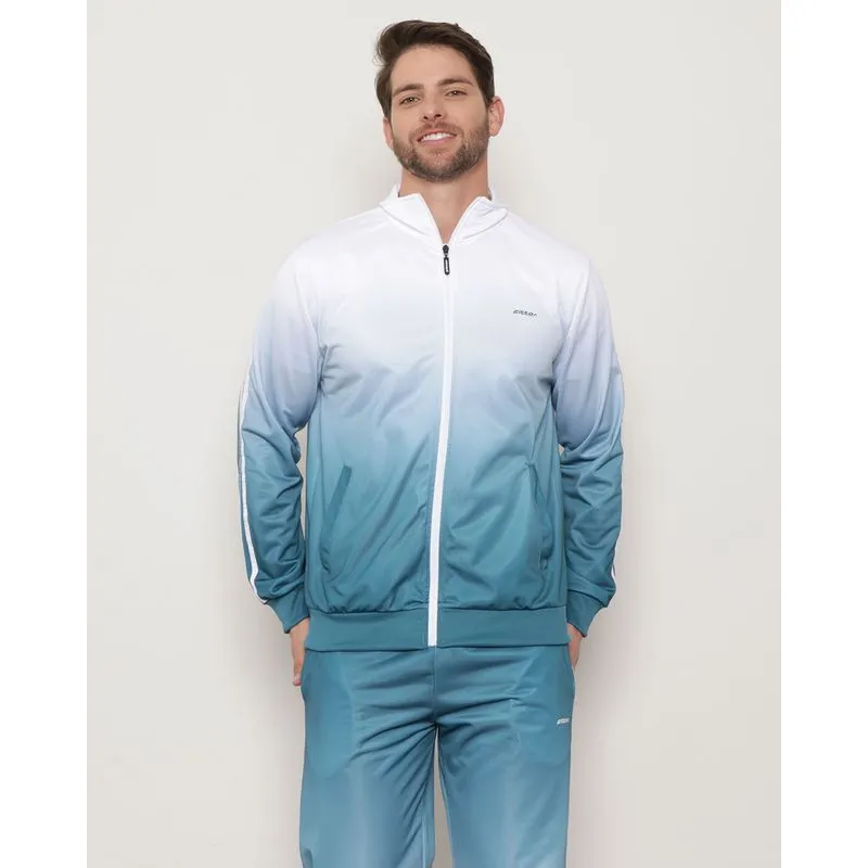Jaqueta Masculina Esportiva Helanca Com Capuz Fitter Verde M