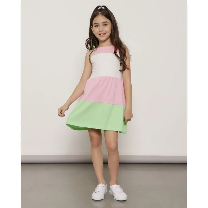 Vestido Infantil De Alcinha Três Marias Verde 8