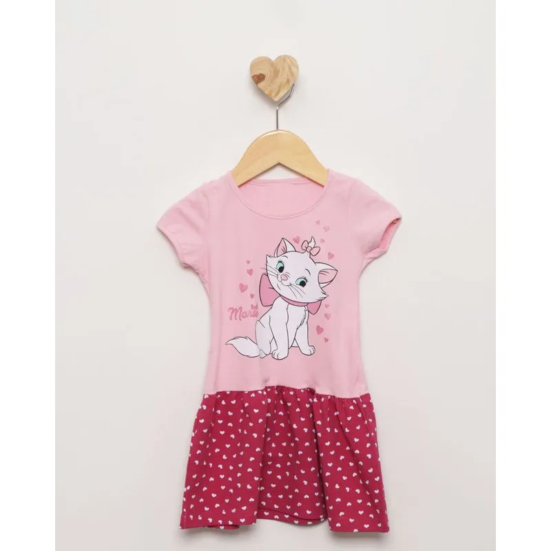Vestido Bebê Menina Estampa Da Disney Marrie Rosa 2