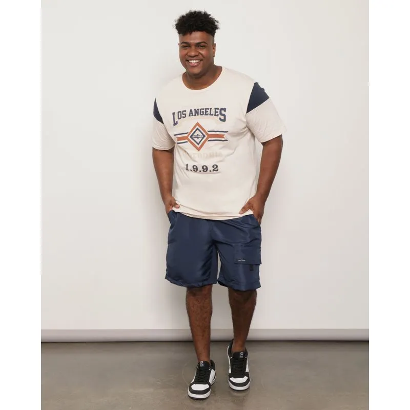 Bermuda Plus Size Masculina Cargo Marinho G2