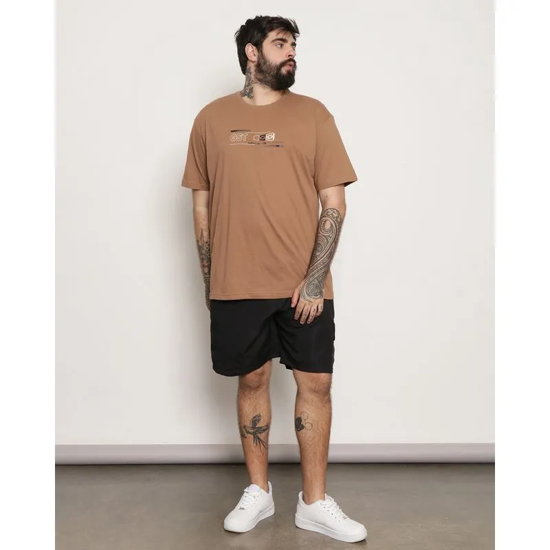 Bermuda Plus Size Masculina Com Bolso Preta G3