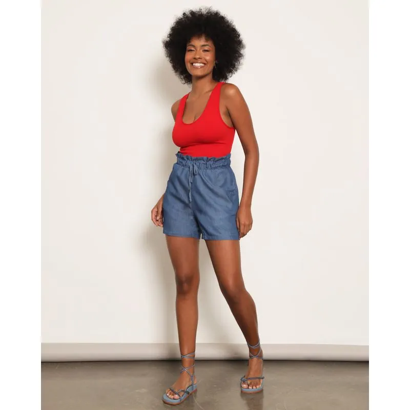 Short Feminino Liocel Curto Clochard Azul Claro P