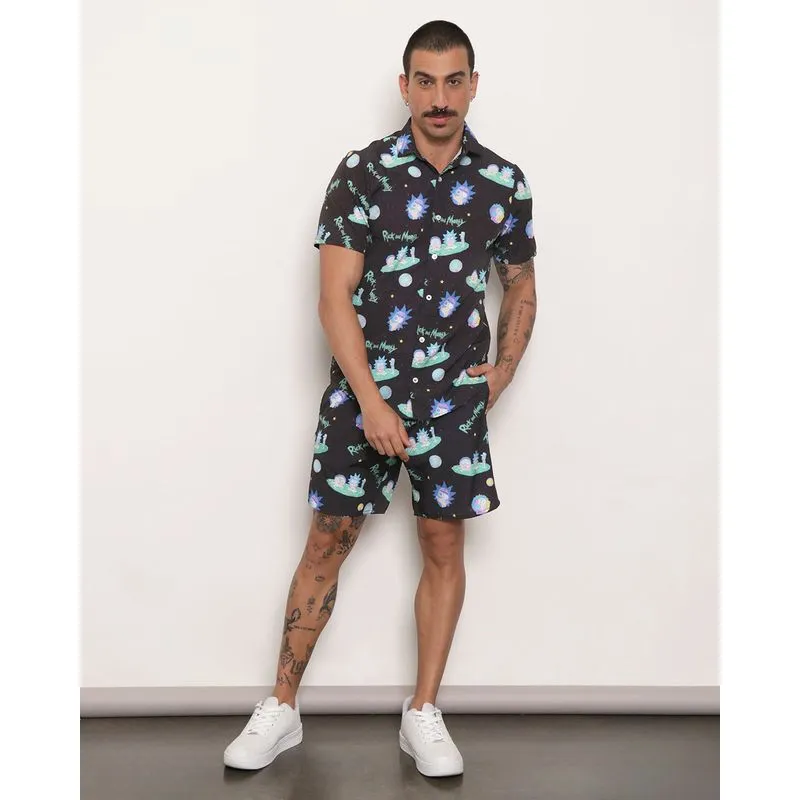 Bermuda Masculina Reta Warner Rick And Morty Preta UN