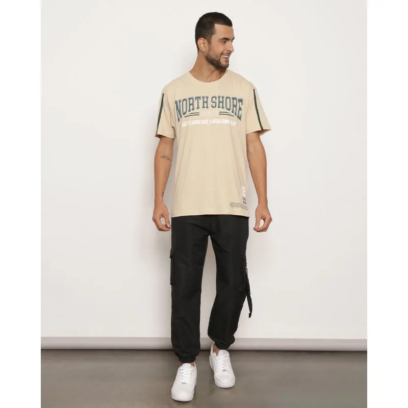 Calça Masculina Jogger Bolso Cargo Preta GG
