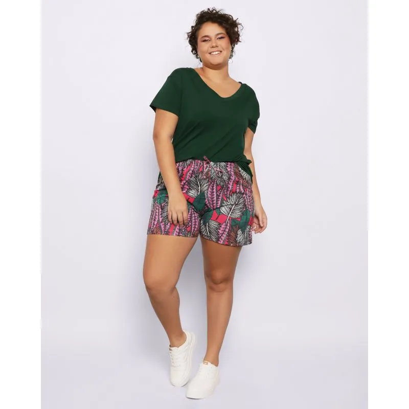 Short Plus Size Feminino Cores e Estampa Sortidas G3