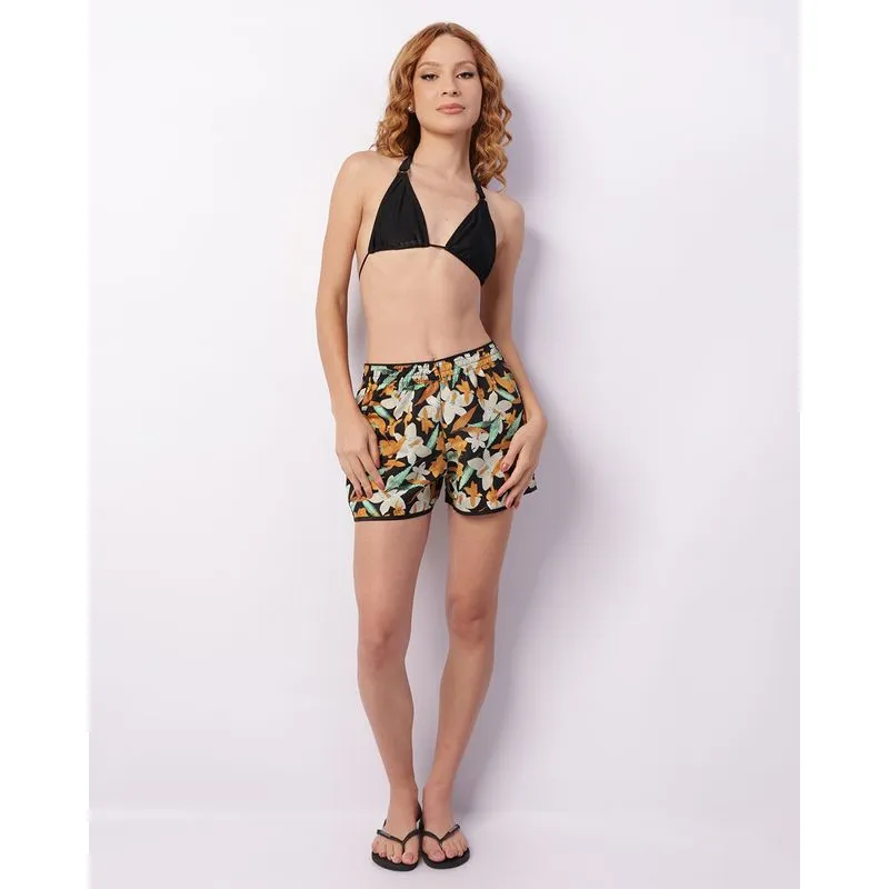 Saída De Praia Short Feminino Floral Cores Sortidas G