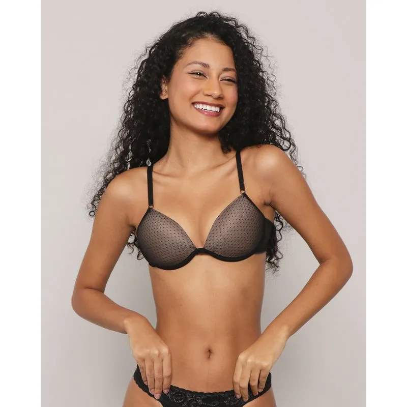 Sutiã Feminino Push Up Com Bojo Estampa e Cores Sortidas 42