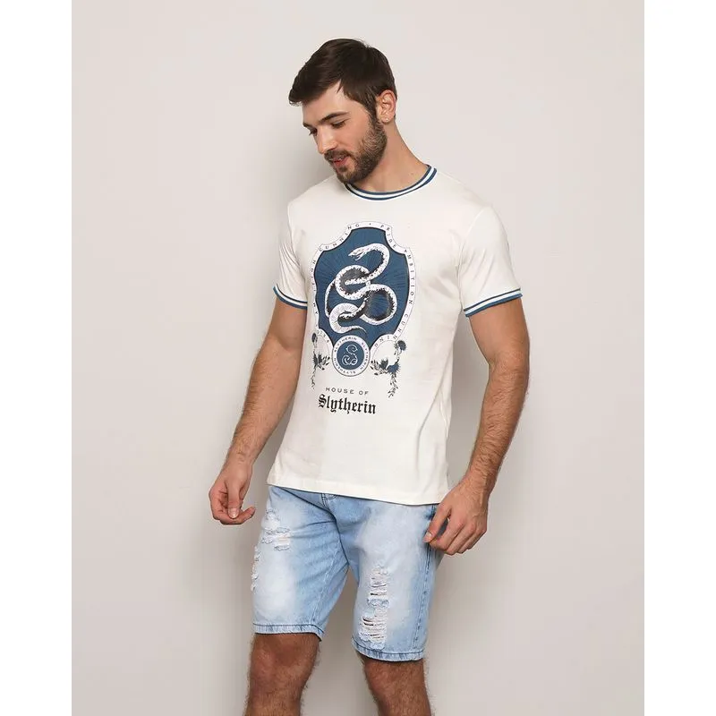 Camiseta Masculina Manga Curta Warner Harry Potter Off White GG