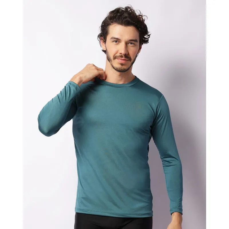 Camiseta Masculina Proteção UV Manga Longa Verde GG
