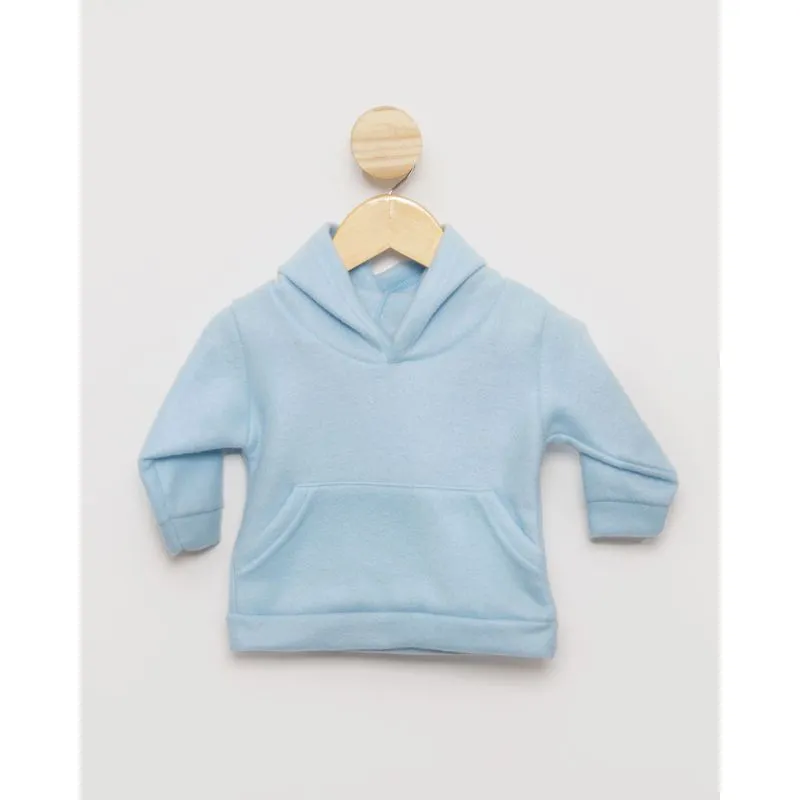 Blusão Bebê Capuz Soft Básico Azul M