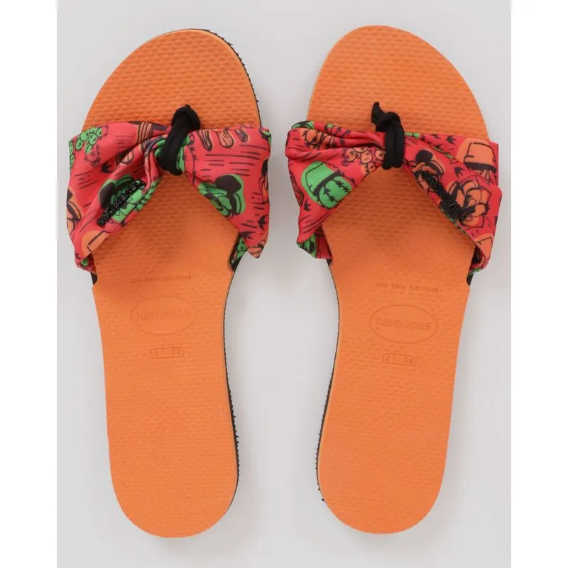 Rasteirinha Havaianas Feminina You St Tropez Cactos Laranja 39/40