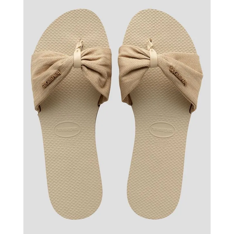 Rasteirinha Havaianas Feminina You St Tropez Bege 33/34