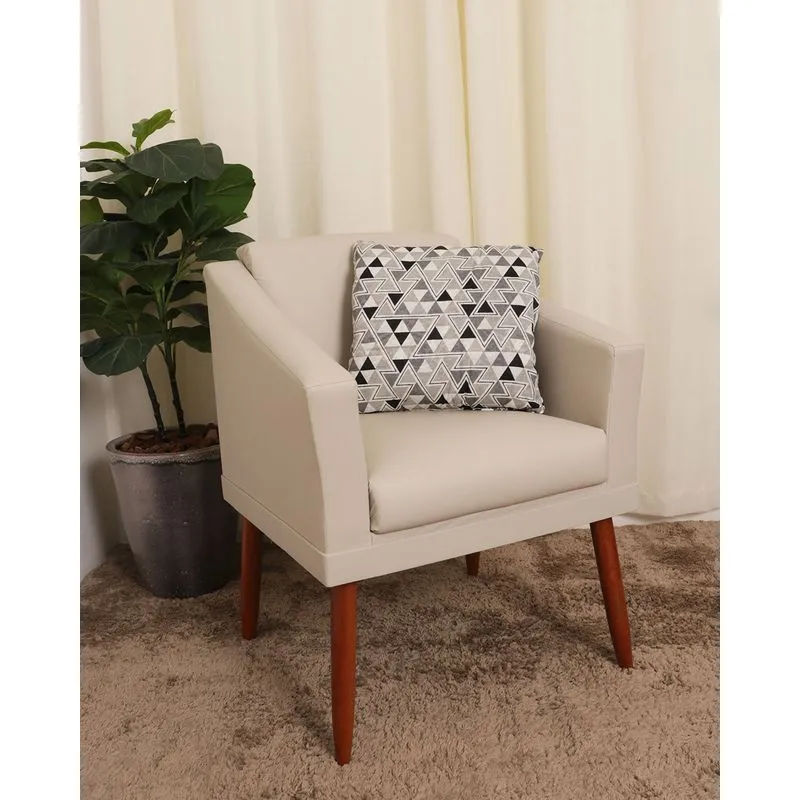 Almofada Quadrada 40cm x 40cm Geométrica Cinza UN