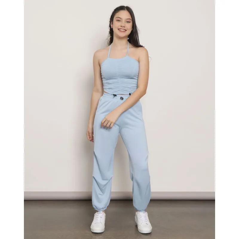 Calça Juvenil Parachute Com Stopper Azul 12