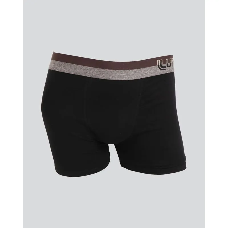 Cueca Masculina Lupo Boxer Preta GG