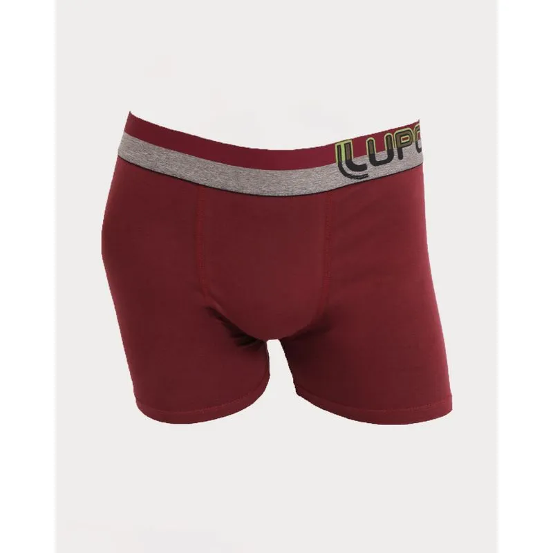 Cueca Masculina Lupo Boxer Vinho GG