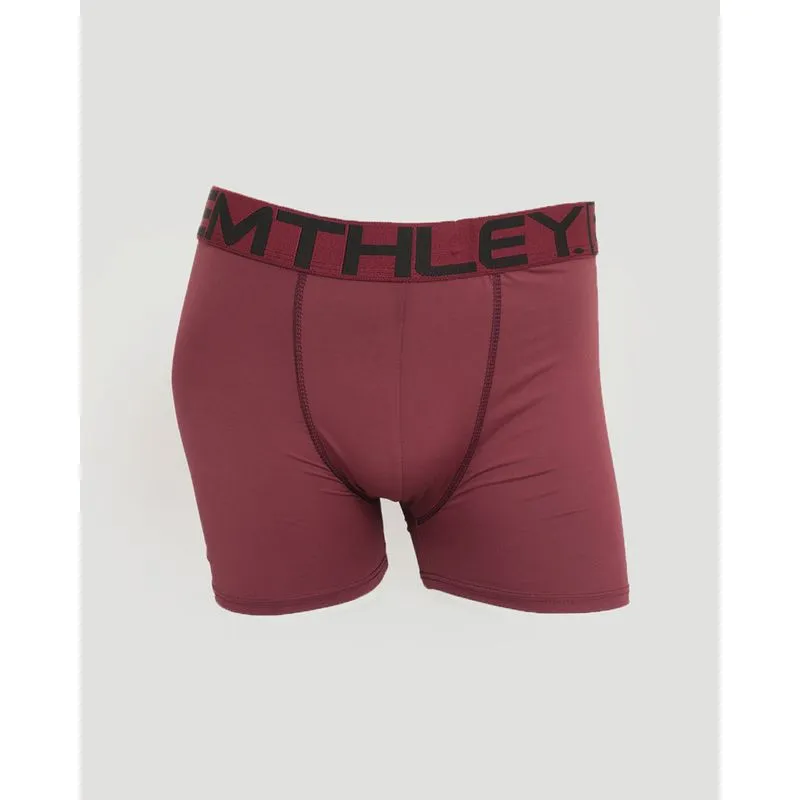 Cueca Masculina Boxer Lisa Vinho P
