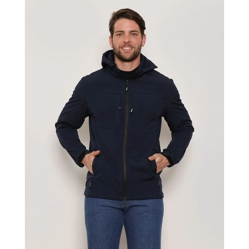 Jaqueta Masculina Com Capuz Marinho M