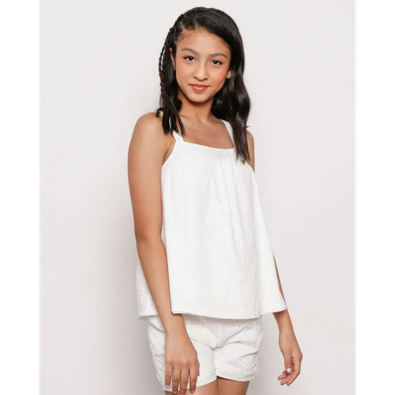 Blusa Juvenil Feminino Laise off White 14