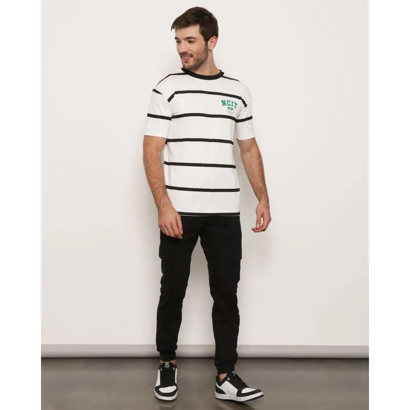 Calça Masculina Sarja Jogger Cargo Preta 46