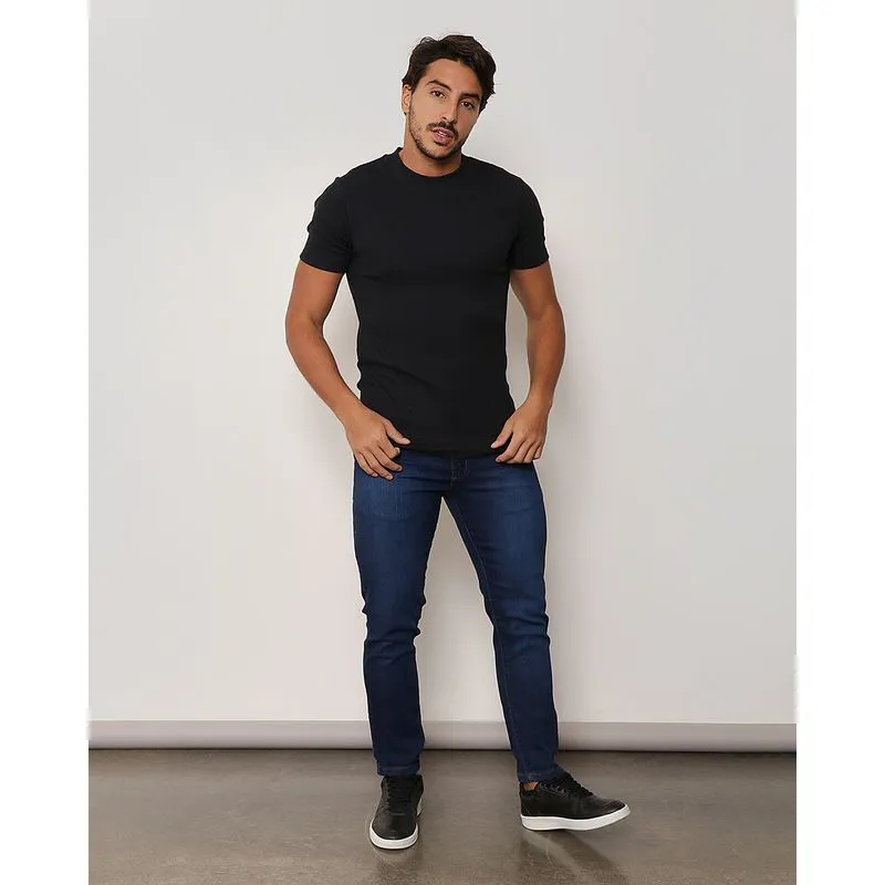 Calça Jeans Masculina Slim Azul 40