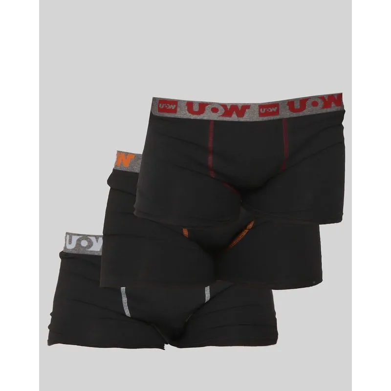 Cueca Masculina Boxer de Algodão Sport Estampa e Cores Sortidas M