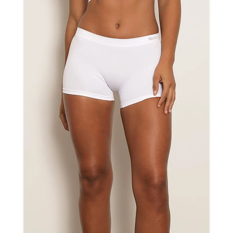 Calcinha Feminina Boxer Sem Costura Branca G