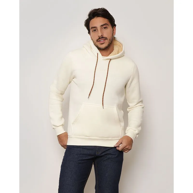 Blusão Moletom Masculino Com Sherpa Off White GG