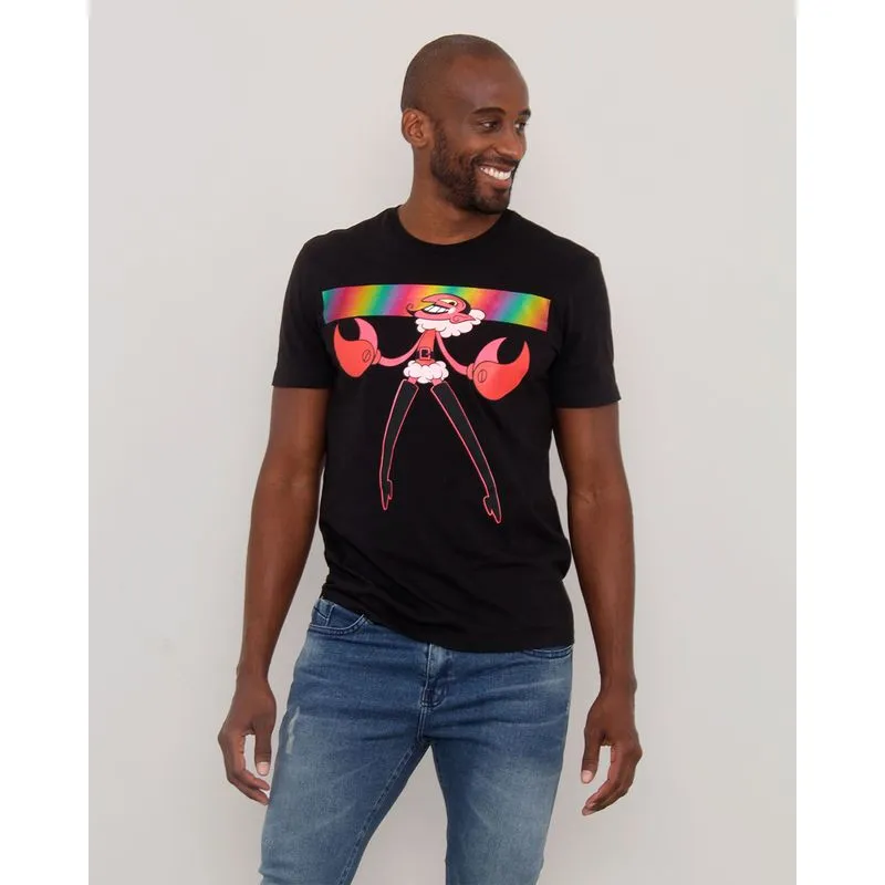 Camiseta Masculina Pride Fabuloso Cartoon Network Pride Preta GG
