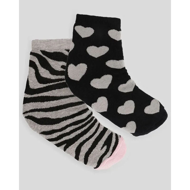 Kit Meia Feminina Fitter 2 Pares Fitnnes Cano Médio Estampada Cor Sortida 34 A 39