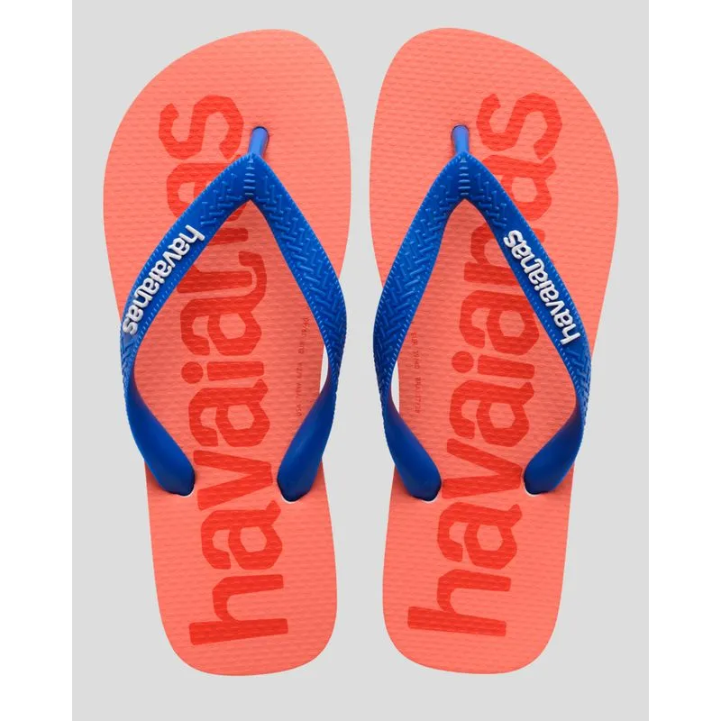 Chinelo Havaianas Masculino Logomania Laranja 43/44