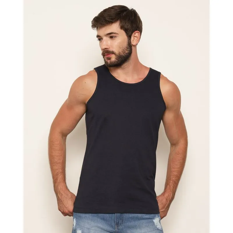 Regata Masculina Básica Marinho P