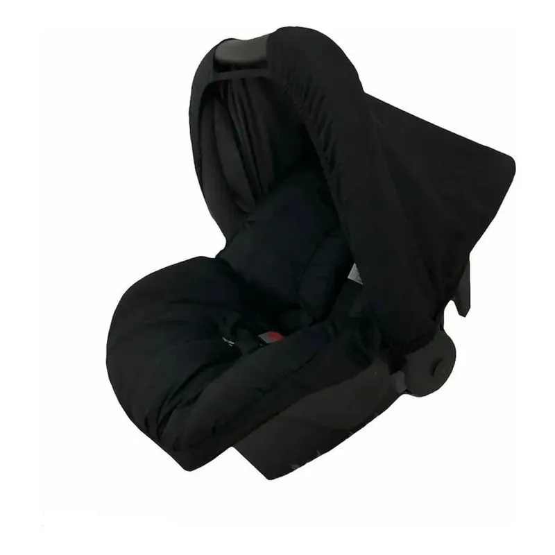 10x Capa Para Bebê Conforto + Capota/ Protetor De Sol Preto