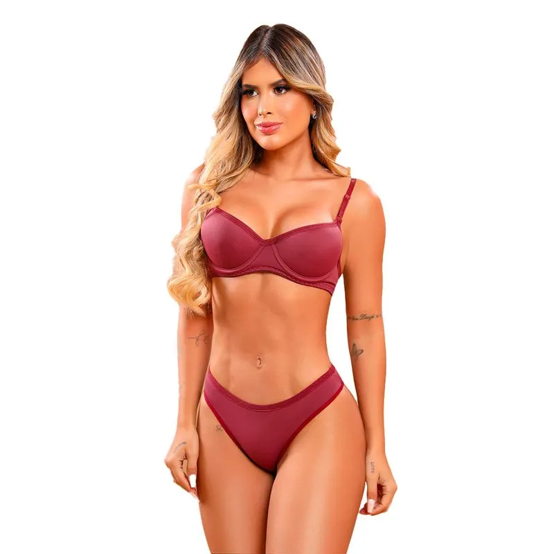 Conjunto Apaixonante Fio Duplo com Bojo Dy Girl