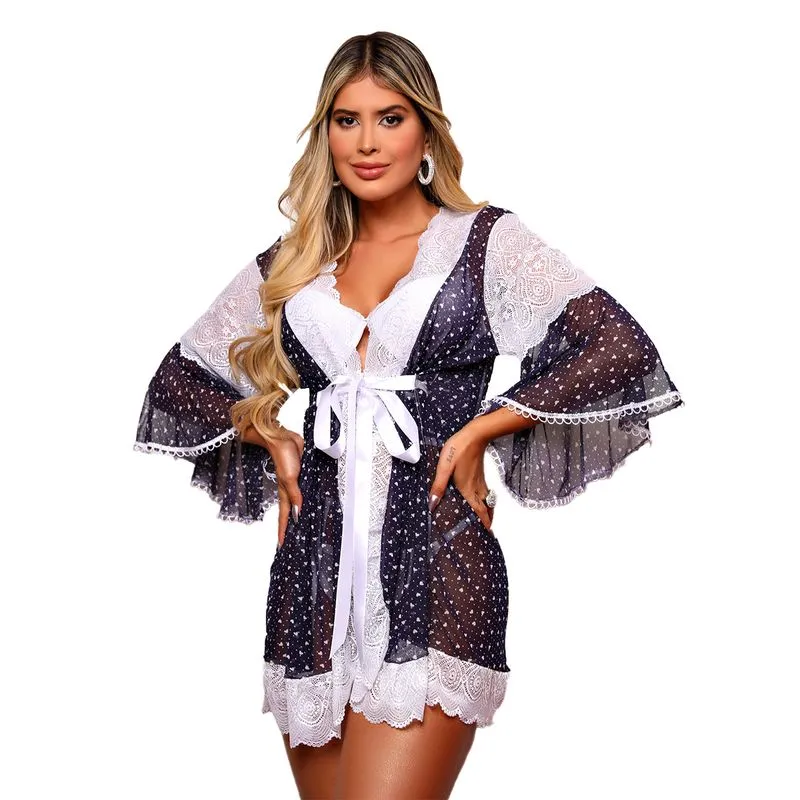 Robe Love em Tule com Detalhes em Renda Dy Girl