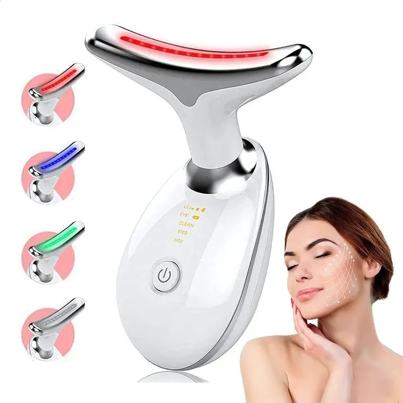 Aparelho Tratamento Facial Led Terapia 3 Cores Lift Fototera