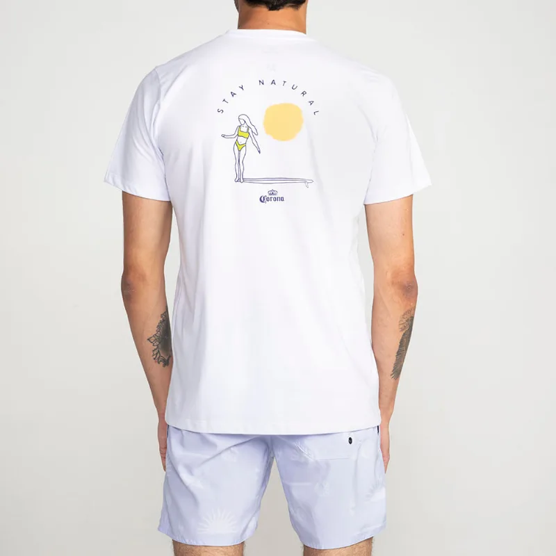 Camiseta Reciclada Corona Stay Natural - Tam GG