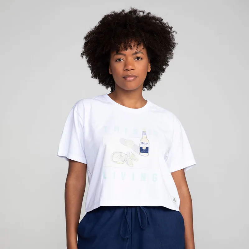 Camiseta Corona This is Living - Tam G