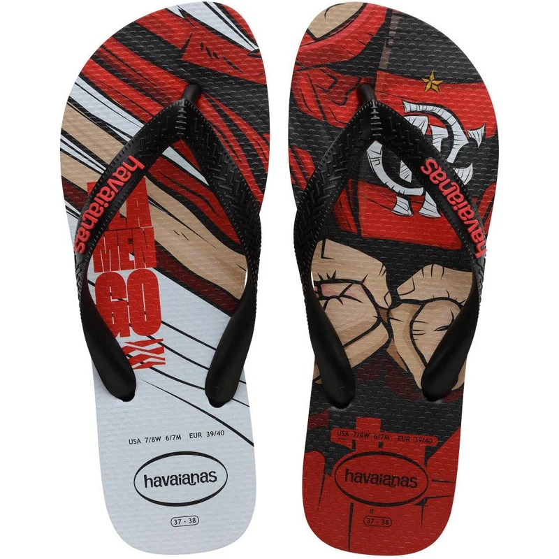 Chinelo Havaianas Top Times Flamengo Preto / 27/28 - Havaianas