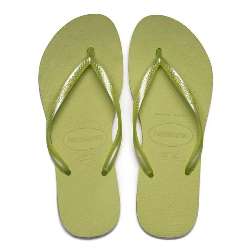 Chinelo Feminino Havaianas Slim Verde Claro - 33
