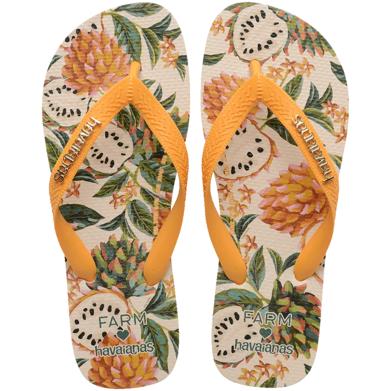Chinelo Havaianas Farm Biriba Amarelo Pop / 37/38