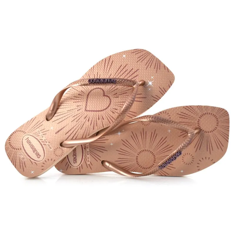 Chinelo Feminino Havaianas Slim Square Party Rosa 4149415 35/36
