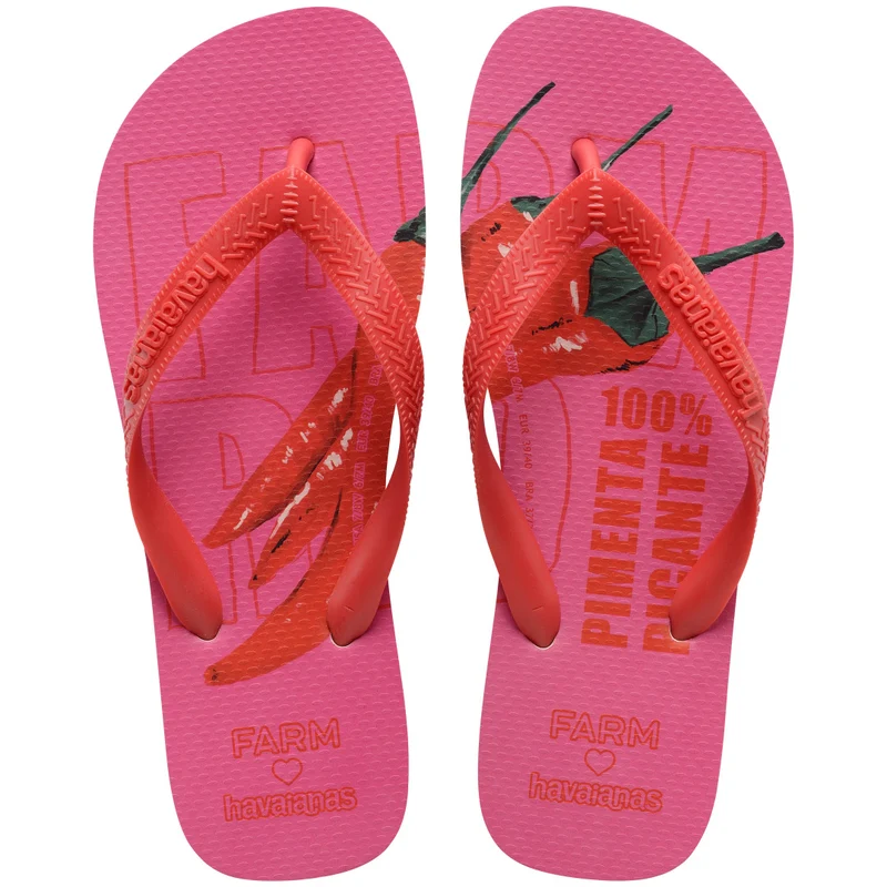 Chinelo Havaianas Farm Pimenta Vermelho Rubi / 33/34