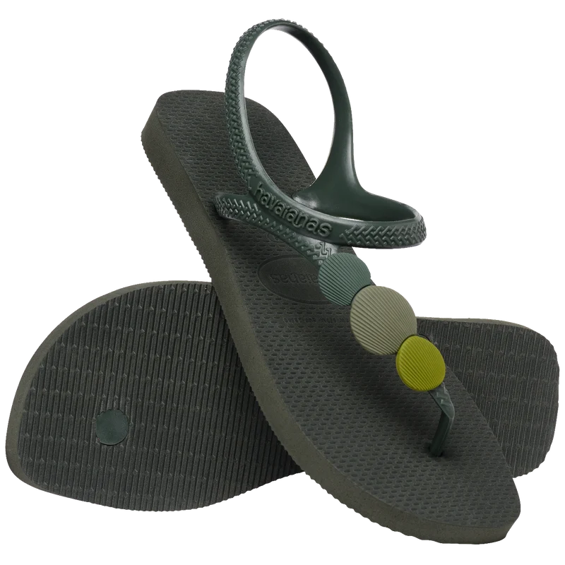 Rasteirinha Havaianas Flash Urban Plus Verde Oliva / 35/36