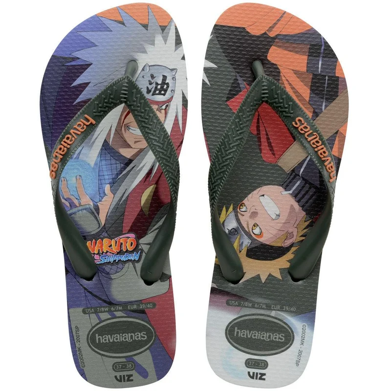 Chinelo Havaianas Top Naruto Verde Olive / 35/36
