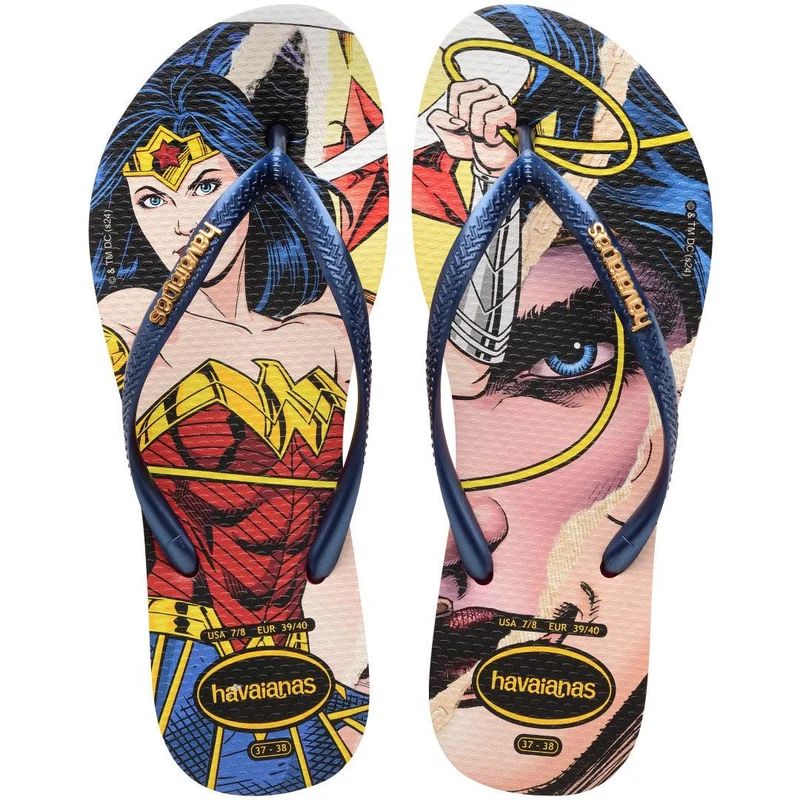 Chinelo Havaianas Slim Wonder Woman Vermelho / 35/36