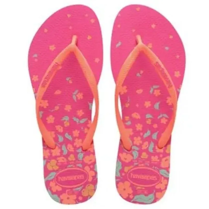 Sandália Havaianas Slim Visuals Rosa Flux 41-42 EXC